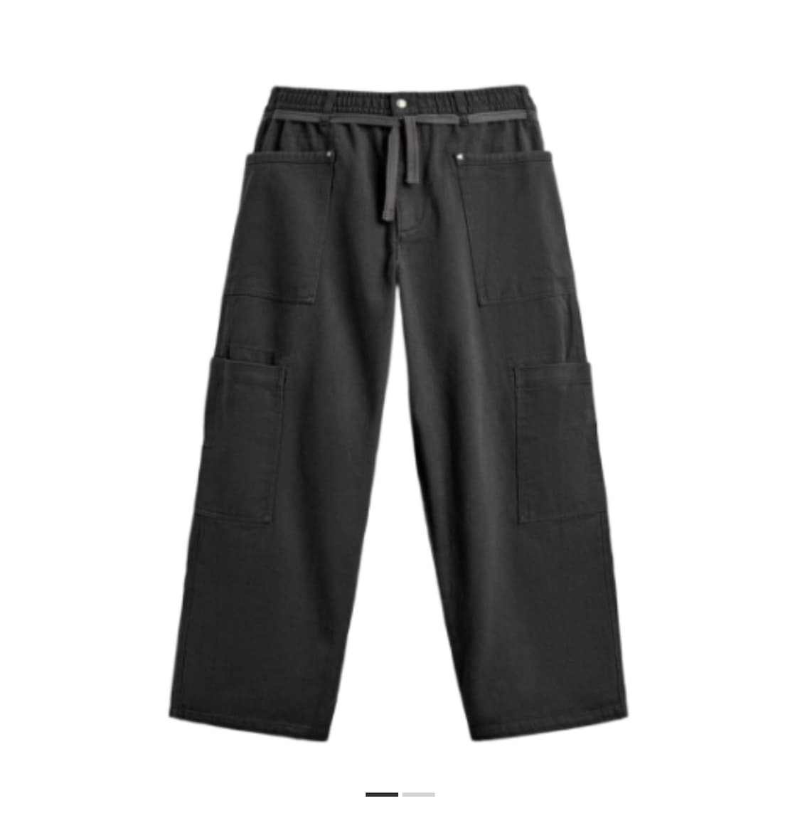 [L] 자라 x 챔피온 드로우스트링 카고 앤트러사이트 그레이 상품이미지1