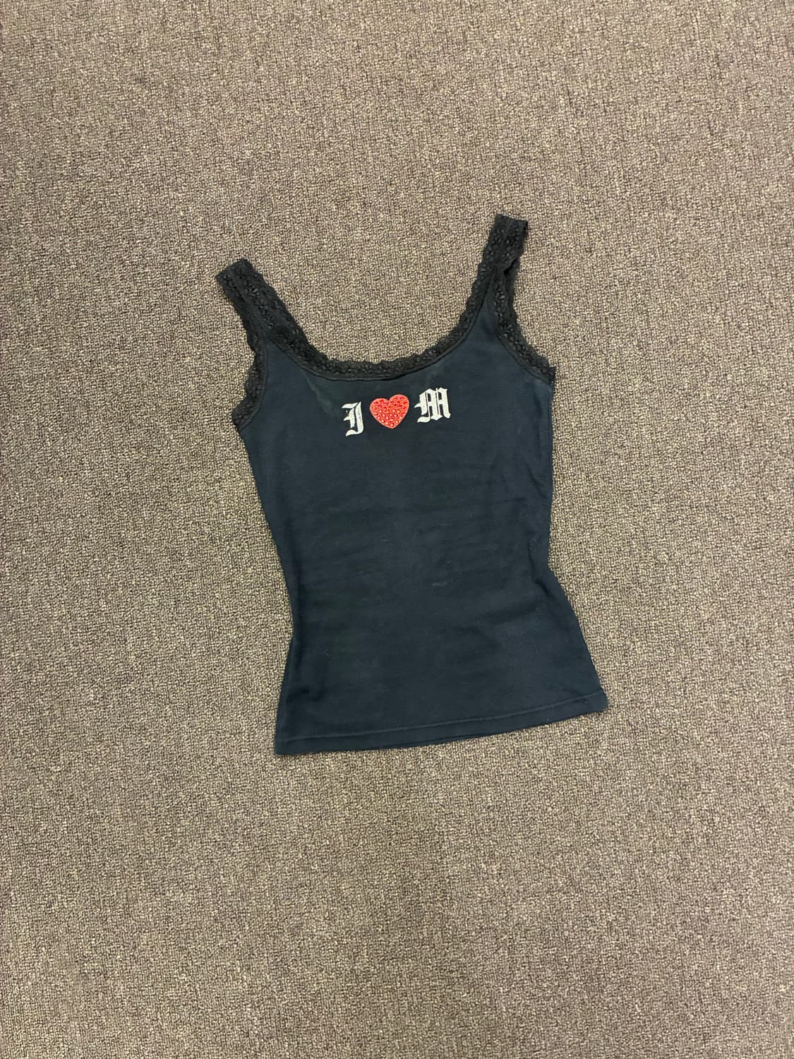 M)Mimily 빈티지 여성 y2k 스터드 자수 나시 상품이미지6