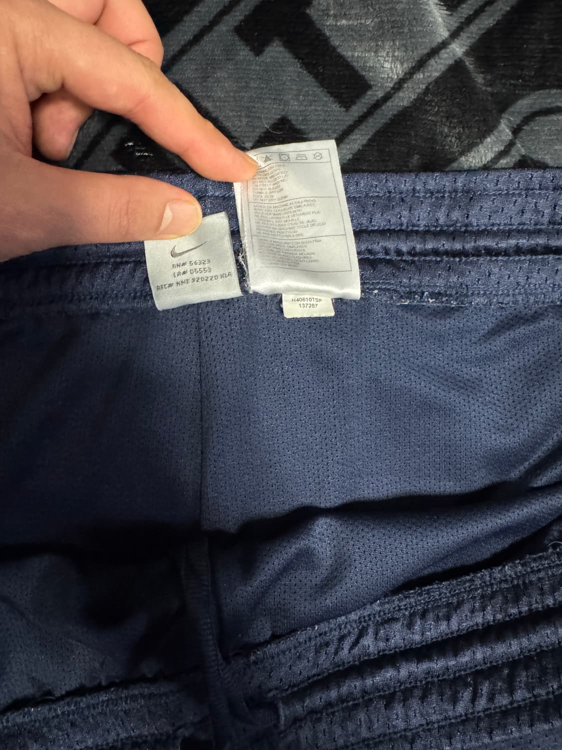 나이키 배스킷볼 쇼츠 네이비 실버 상품이미지6