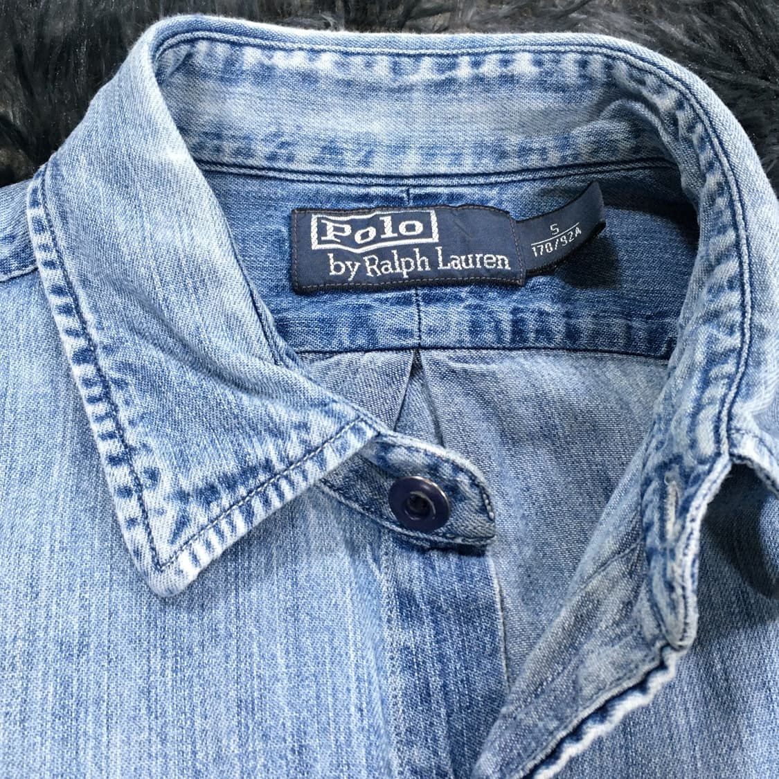 투티/0328 폴로 랄프로렌 청 데님 셔츠 연청 워싱 레전드예뻐요 상품이미지8