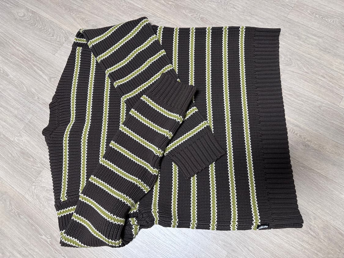 스투시 스트라이프 니트 m 상품이미지2