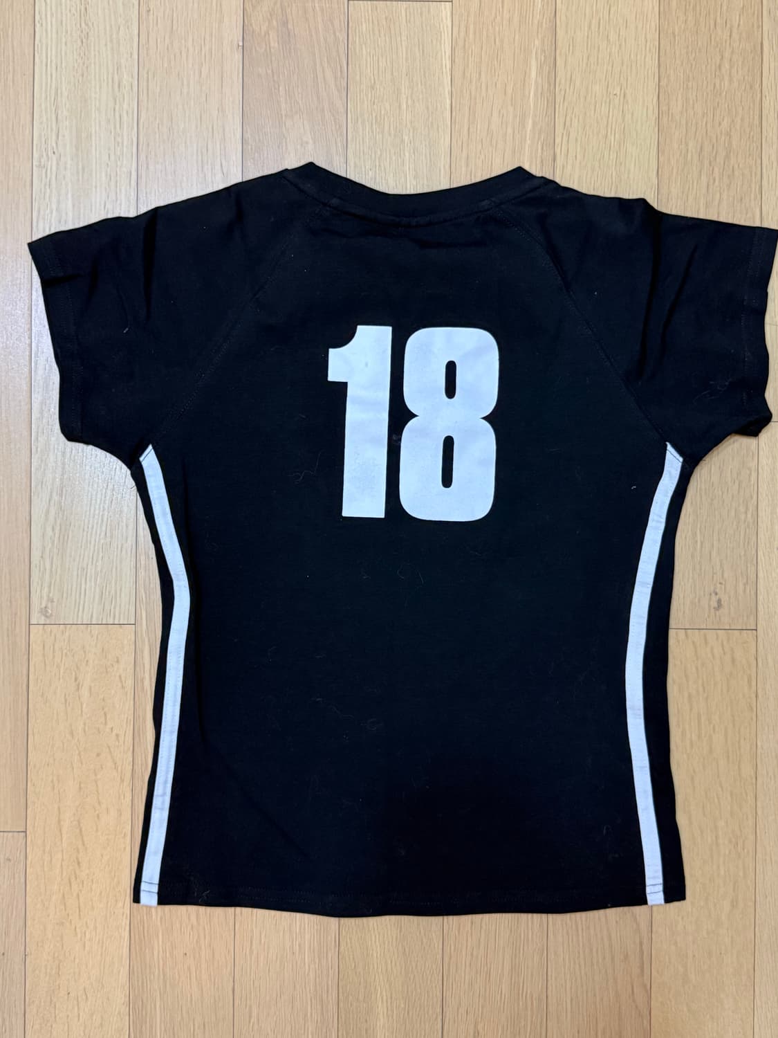 넘버링 프린티드 티_블랙 상품이미지3