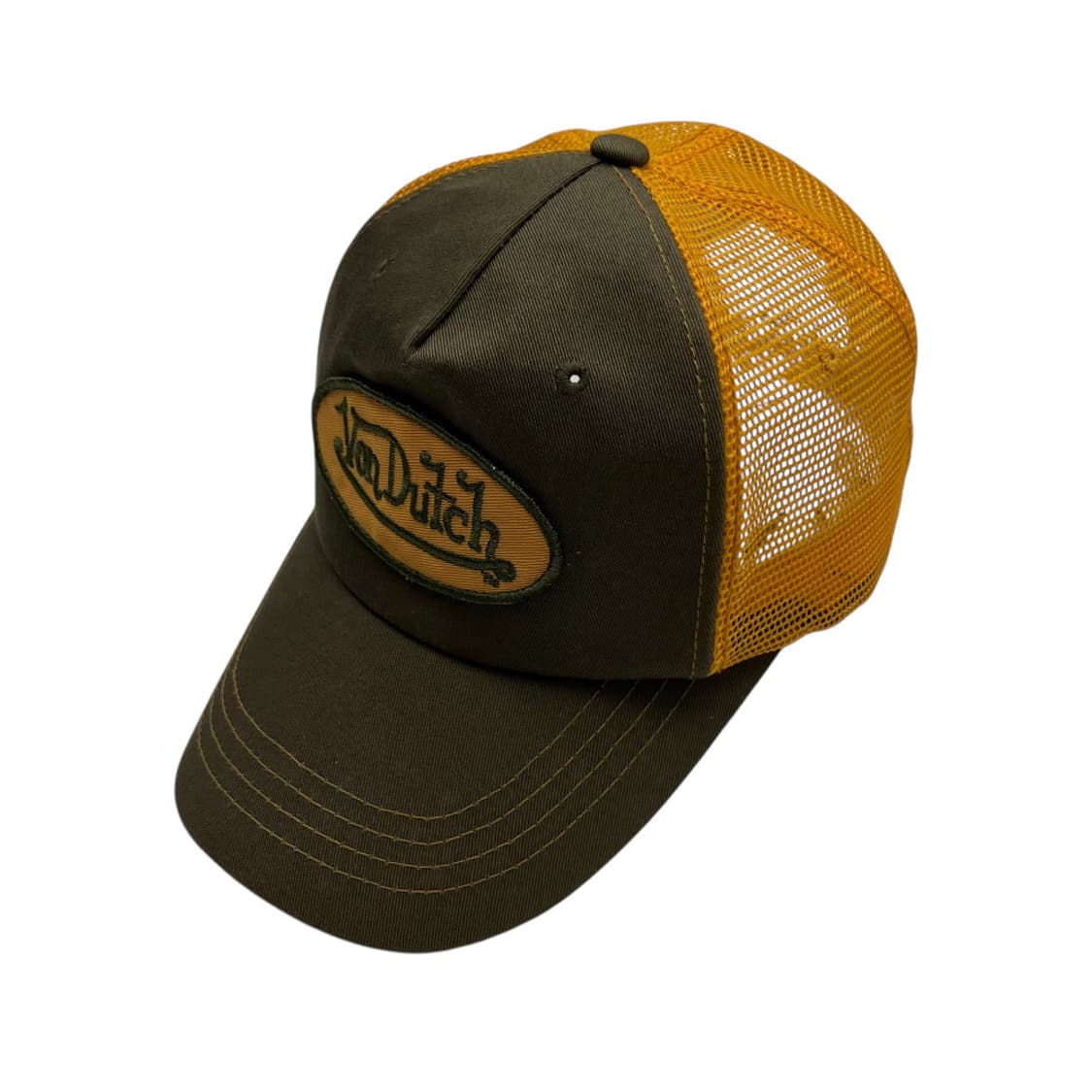 본더치 y2k 카키배색 메쉬캡 상품이미지5