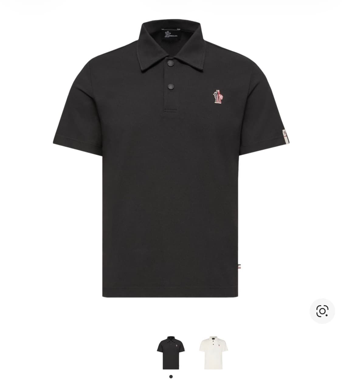 몽클레르 그레노블 로고 패치 폴로 셔츠 블랙 - 26SS 상품이미지1