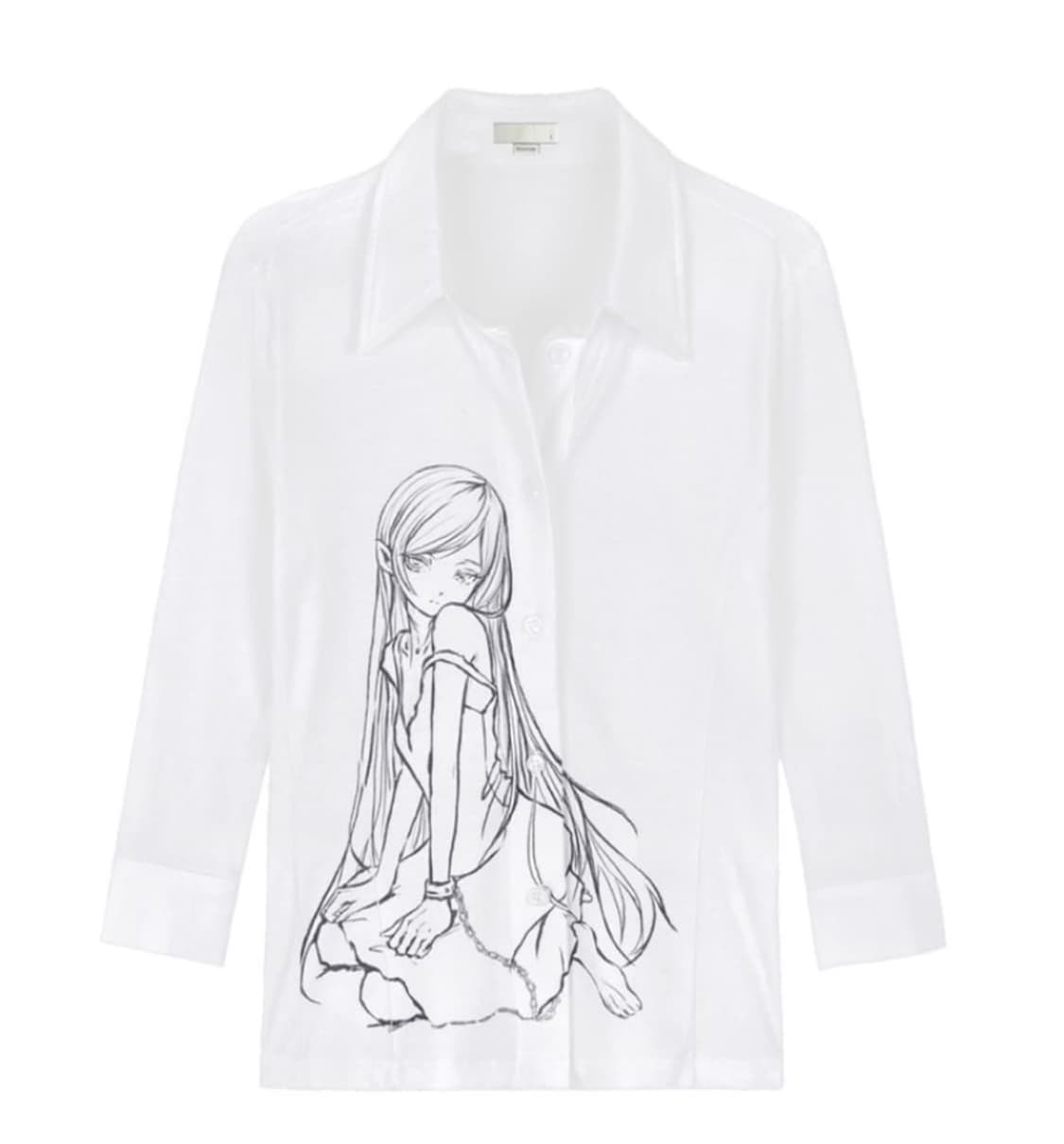 구함) 본네 셔츠 화이트 상품이미지1