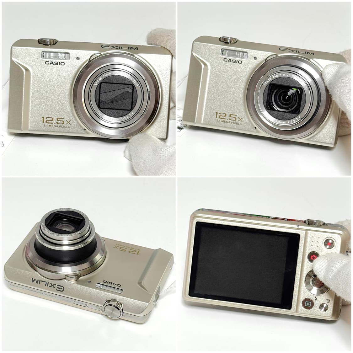 카시오 엑슬림 ZS150 샴페인골드 빈티지디카 상품이미지2