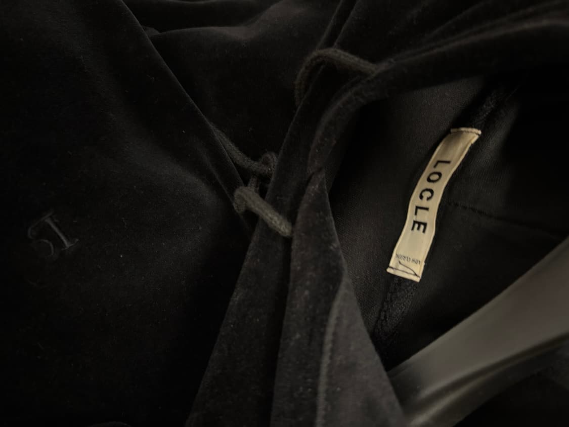 로클 Locle 벨루어 후드티 low classic 상품이미지4