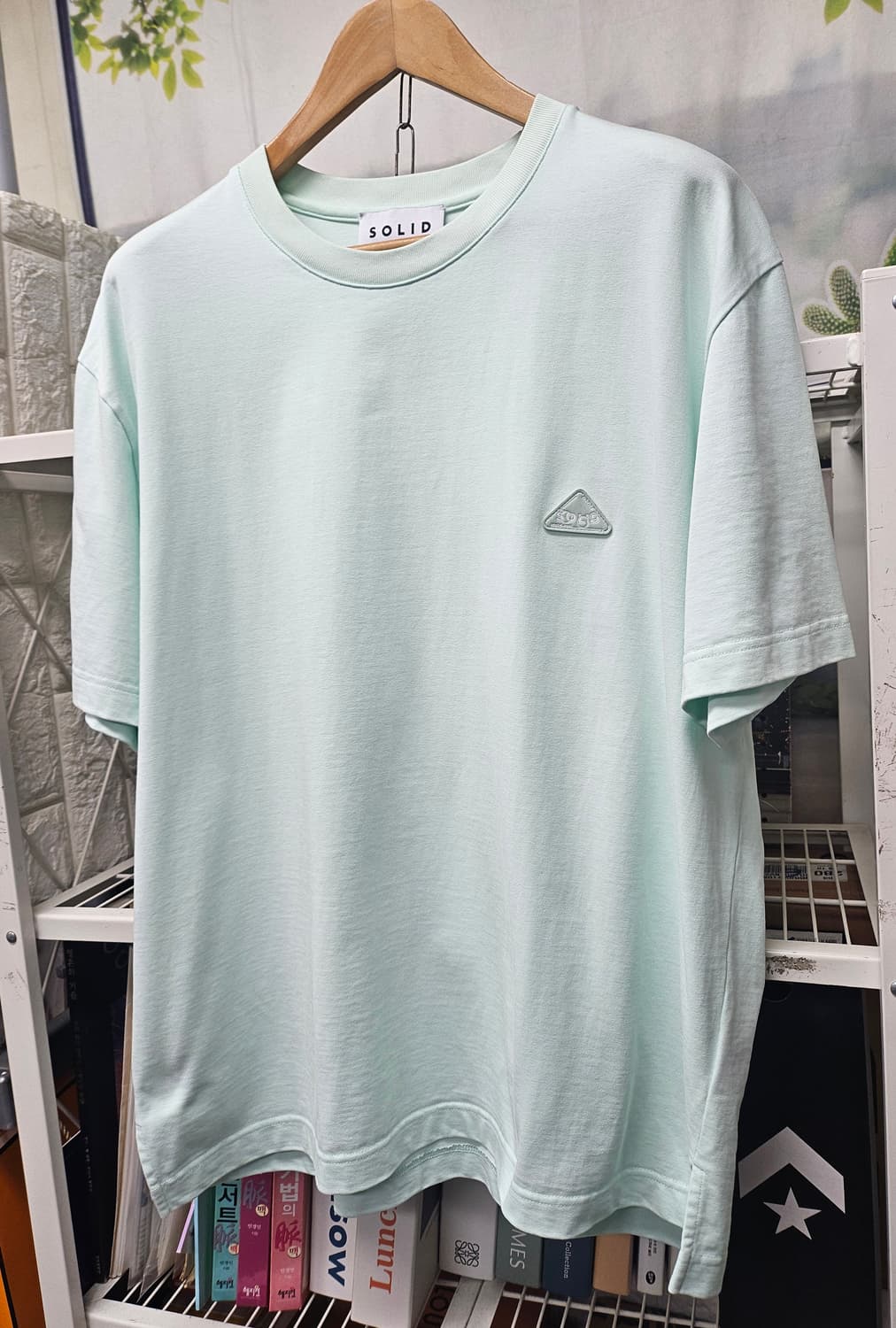 솔리드옴므 남성 반팔티 100 오버핏 백프린팅 그래픽 반팔티셔츠 MM76 상품이미지3