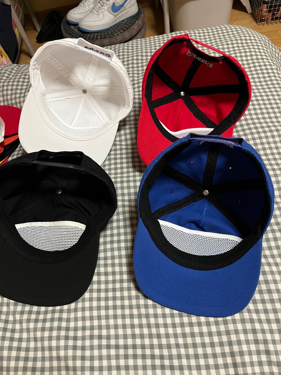 슈프림 언더라인 스냅백 블루 상품이미지4