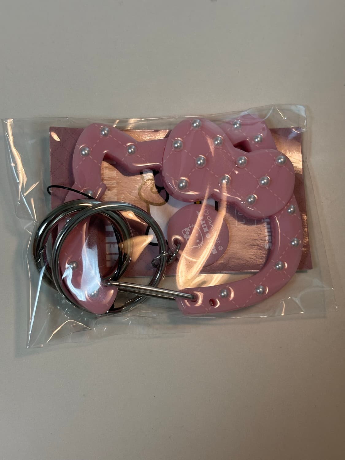 헬로키티 미퍼센트 하트카라비너 핑크 상품이미지1