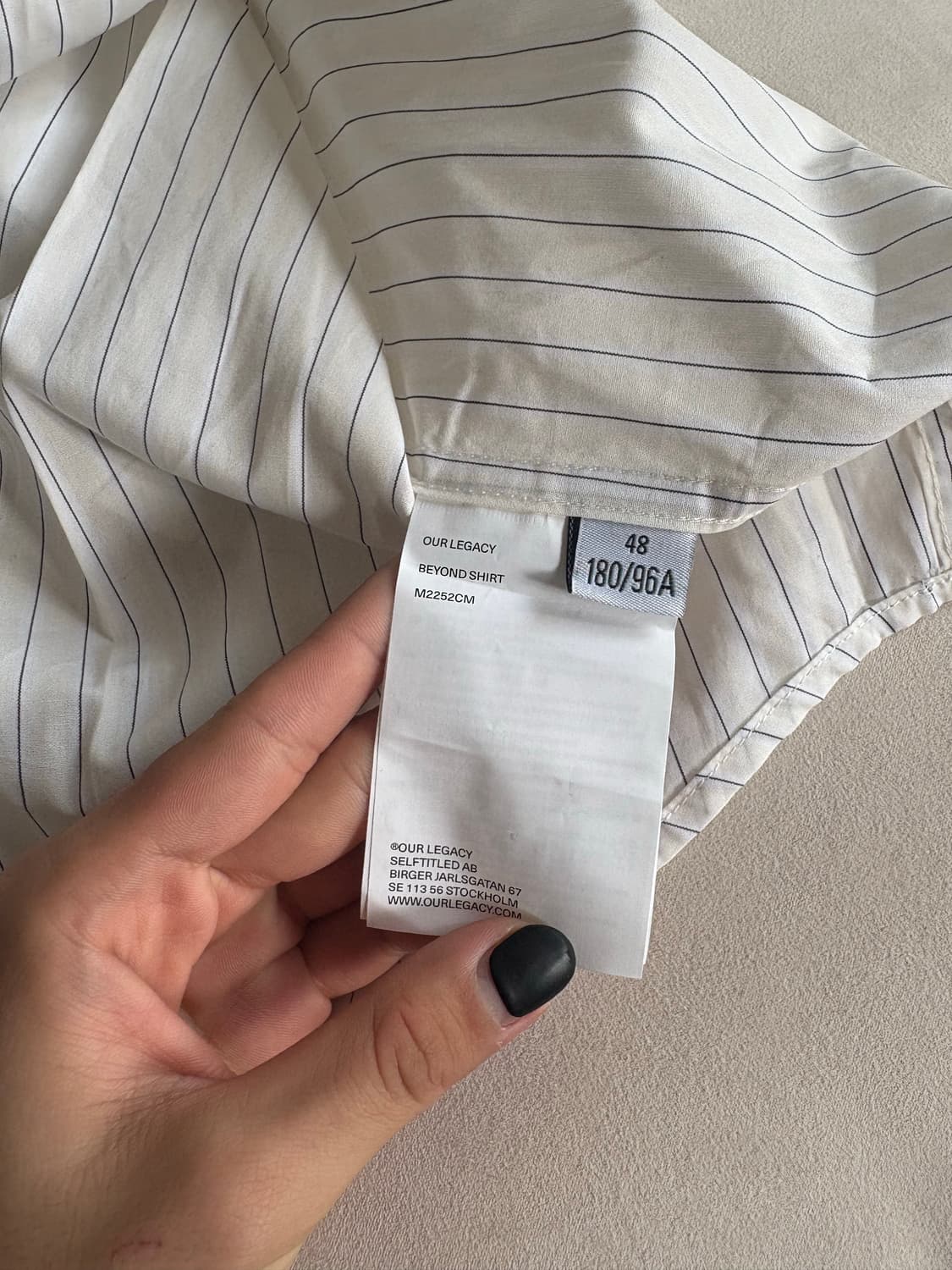 [48] 아워레가시 비욘드 셔츠 스트라이프 상품이미지5