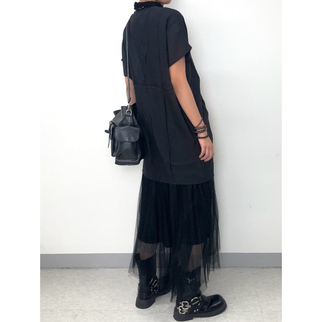 빈티지 블랙 히피 원피스 상품이미지3