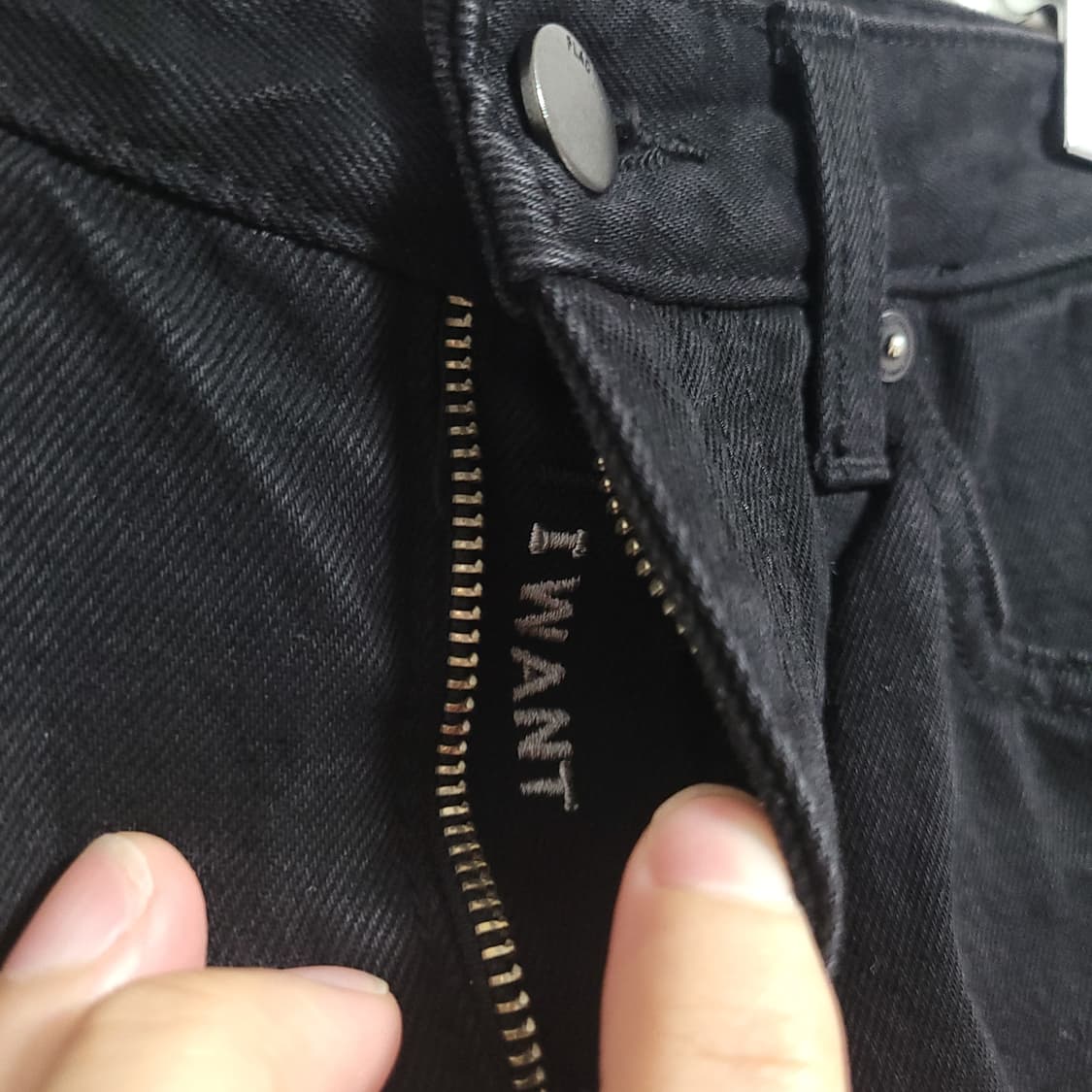 (M) PLAC 플랙 IWANT 블랙 데님 청바지 30 상품이미지3