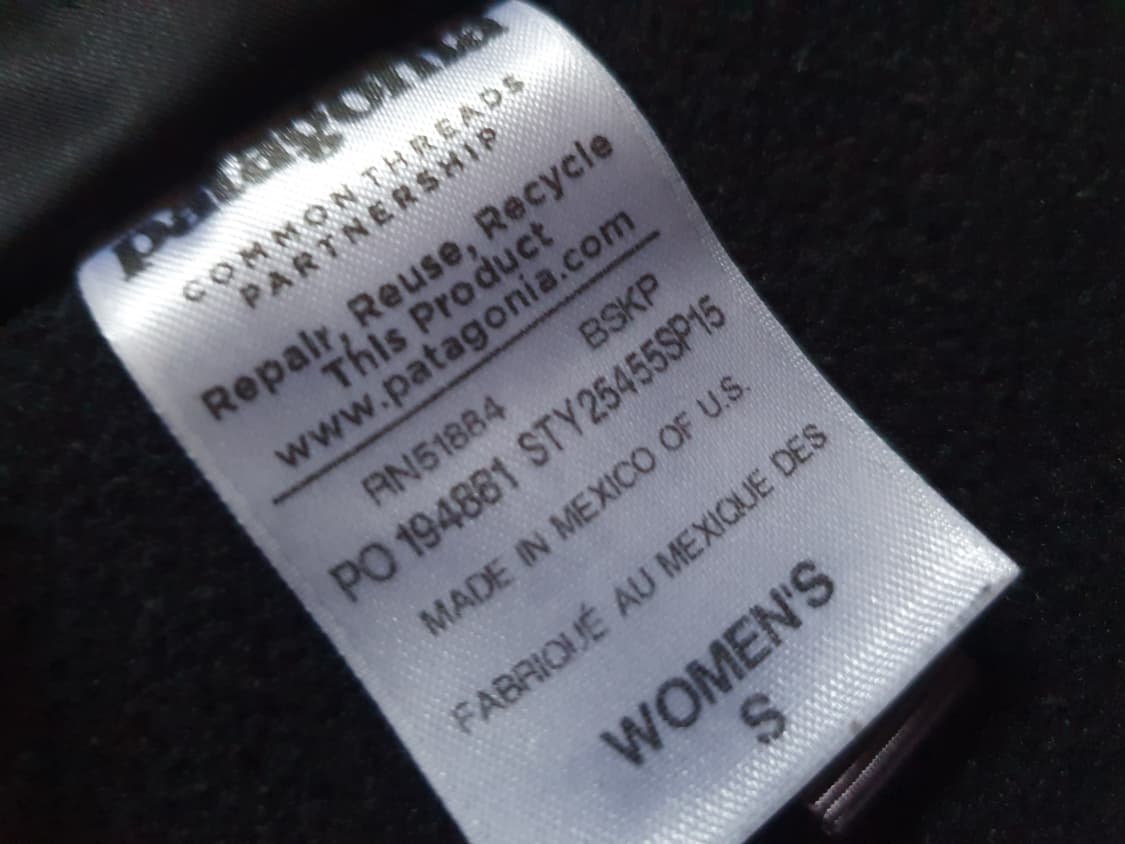 파타고니아 우먼즈 신칠라 블랙 S 상품이미지6