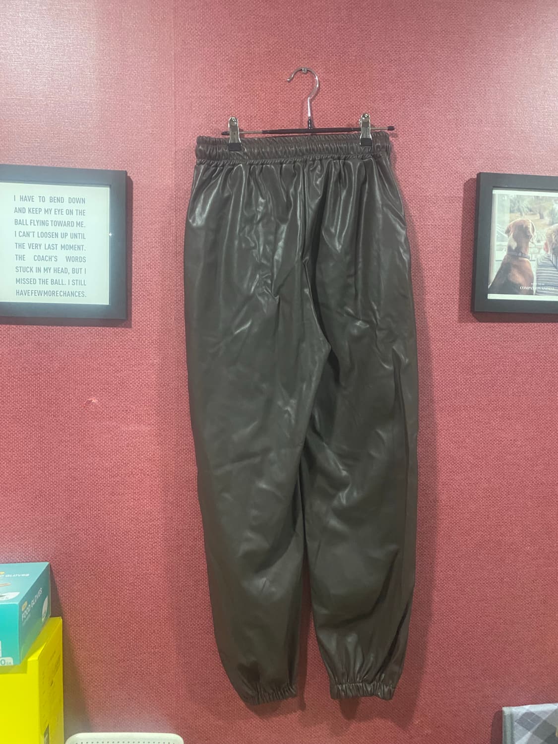 레더 조거 팬츠 상품이미지5