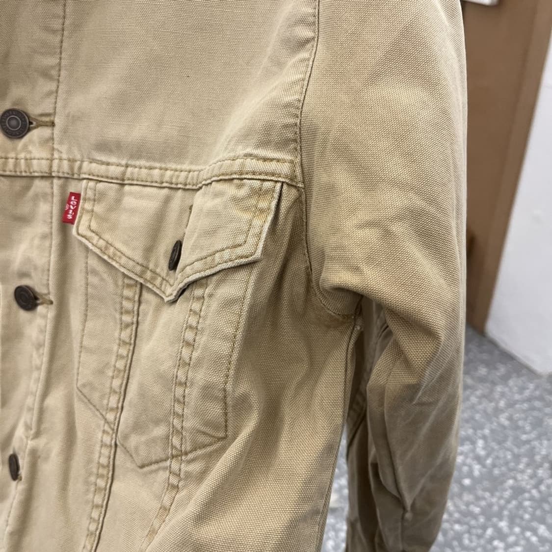 리바이스 컨트리 레트로 빈티지 오트밀 데님자켓 M C10834 상품이미지7