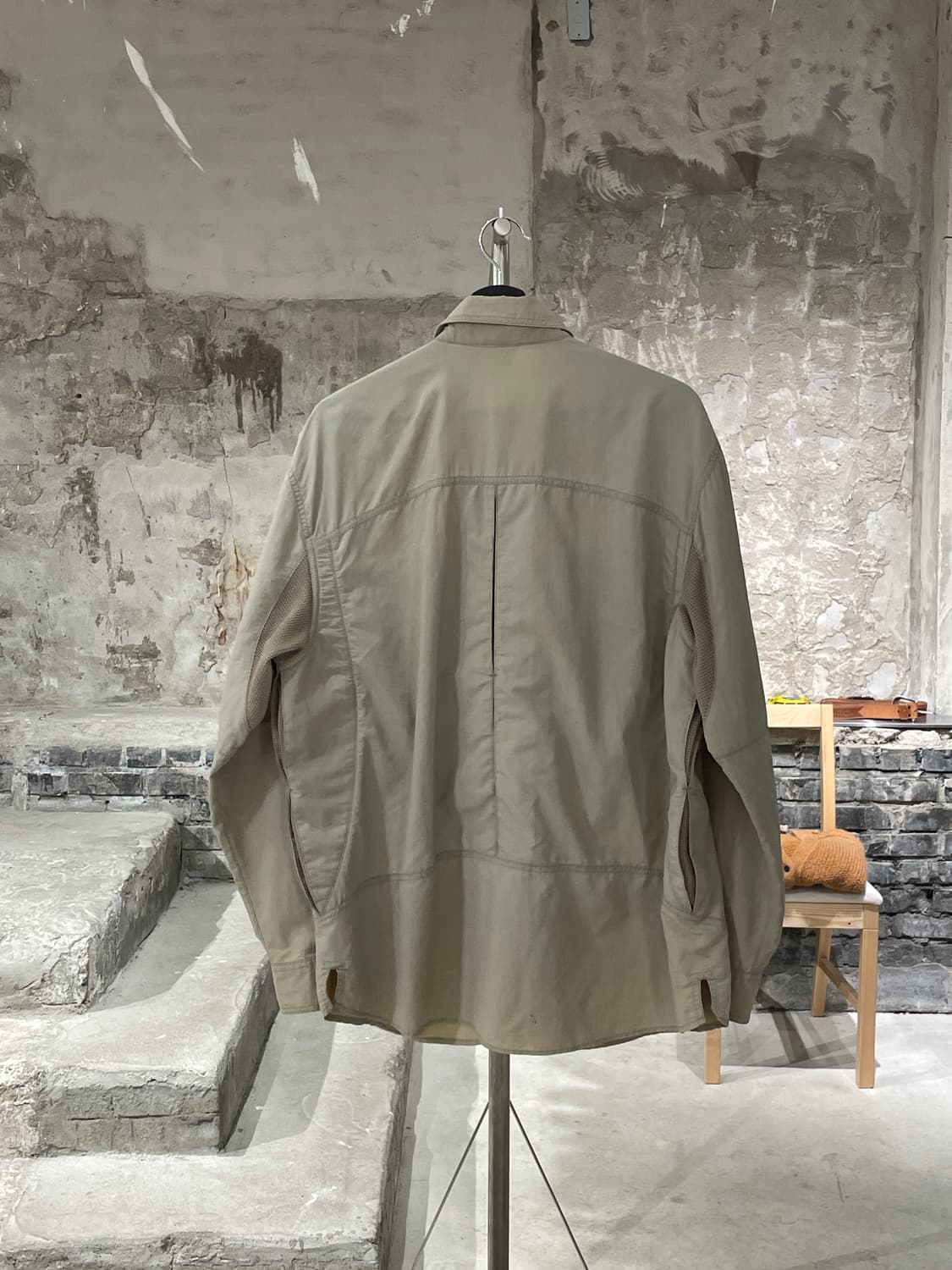 노스페이스 베이지 벨크로 포켓 폴리에스터 셔츠 상품이미지6