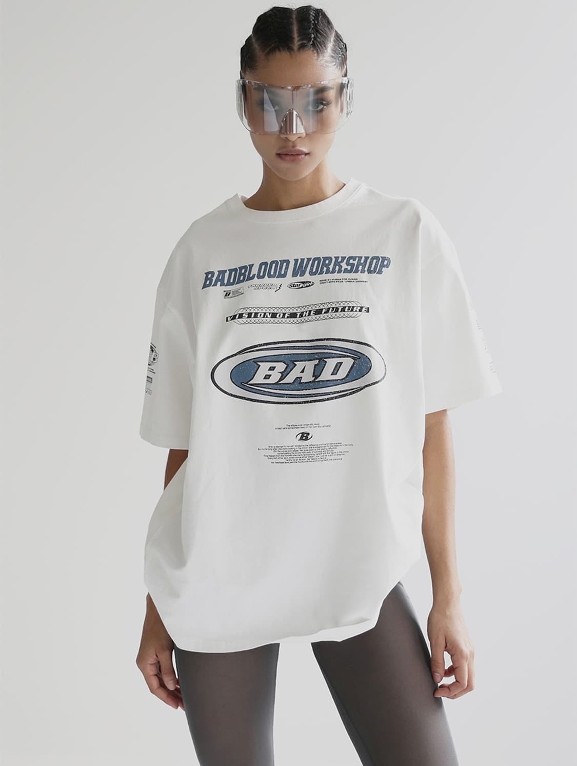 배드블러드) F2 올드이펙트 반팔 티셔츠 상품이미지4