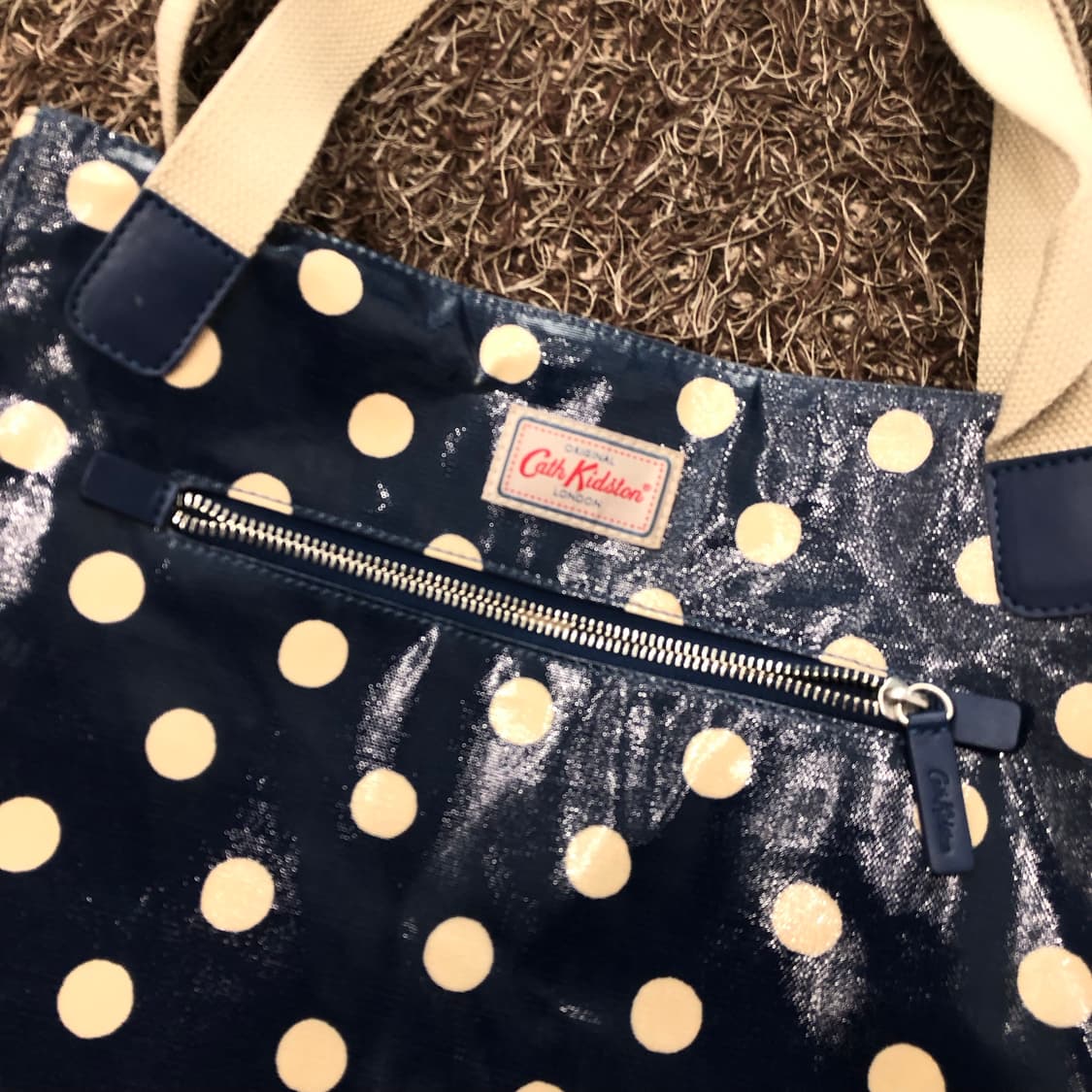 캐스키드슨 네이비 도트 토트백 숄더백 상품이미지2