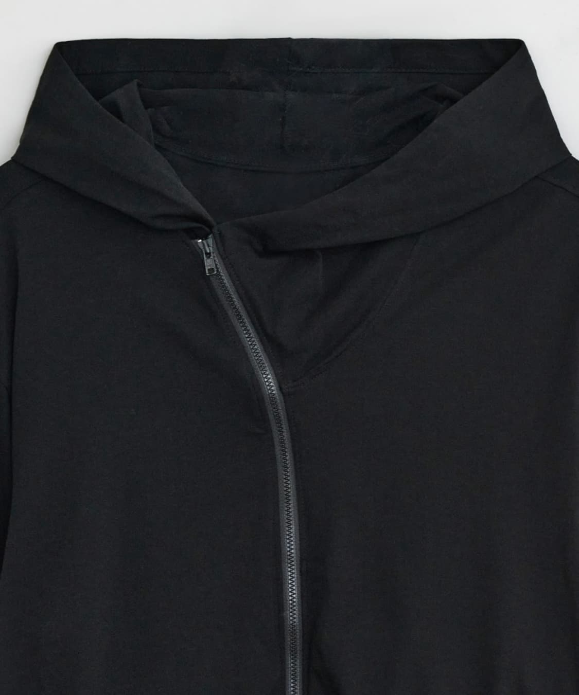 EE 커브드 후드집업 블랙 L 상품이미지3