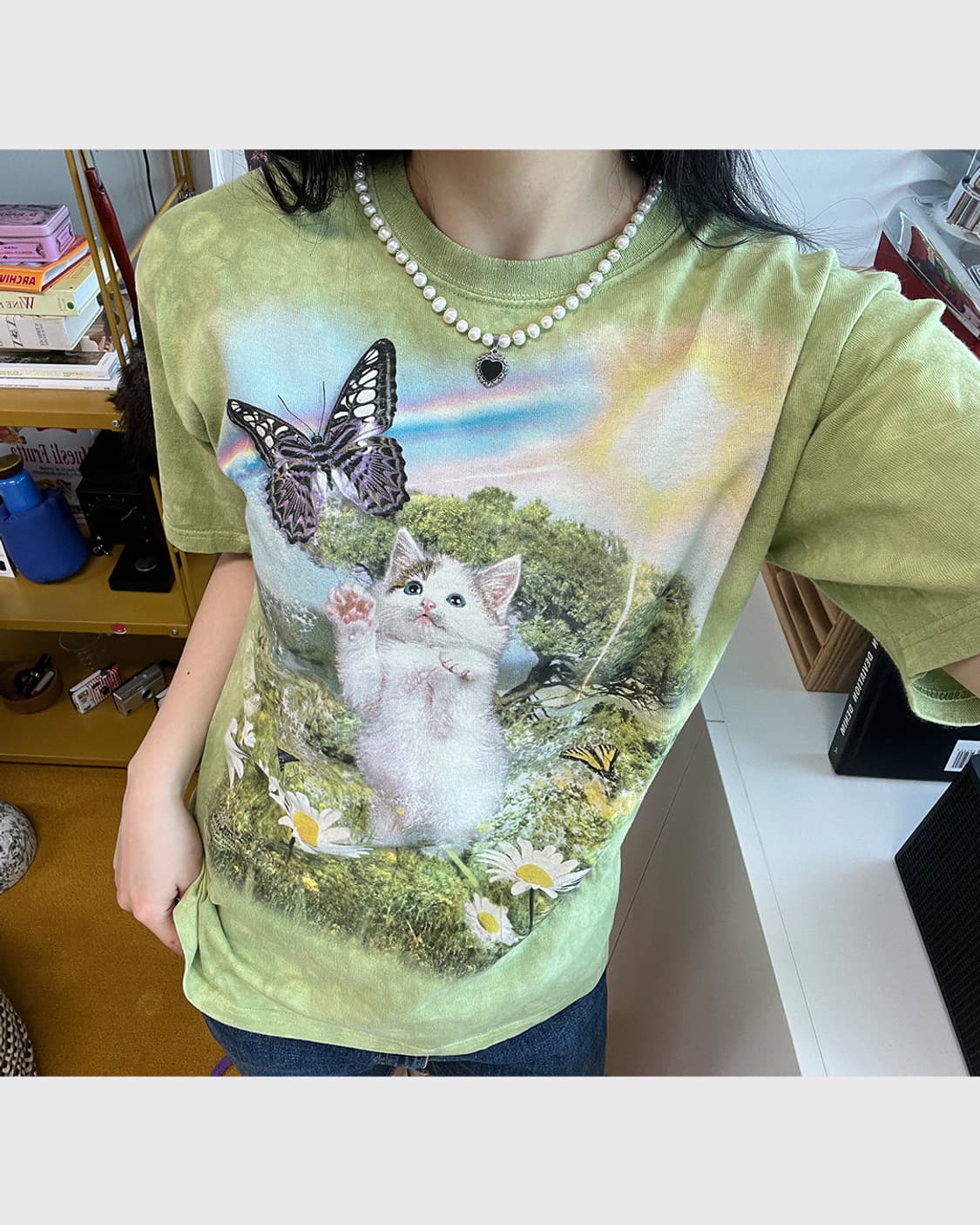 cat vintage t-shirt 상품이미지1