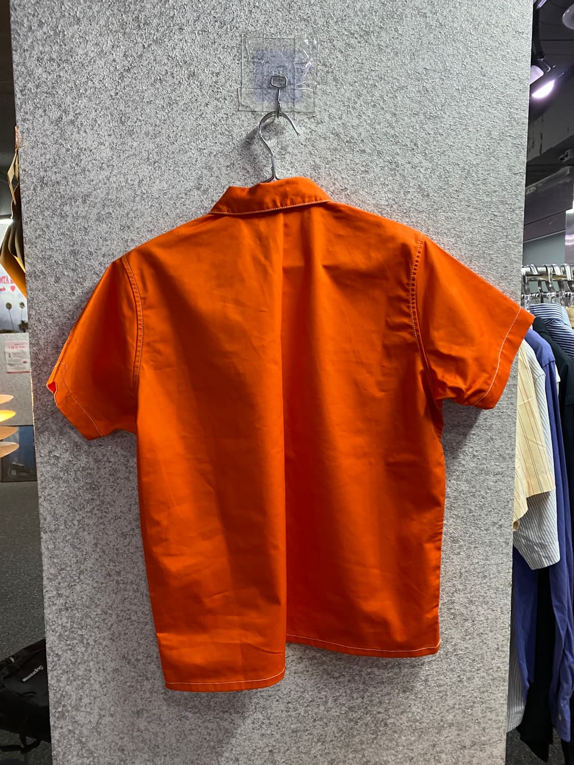 X-girl x MadeMe 콜라보 오렌지 플런징 워크웨어 셔츠 B523 상품이미지4
