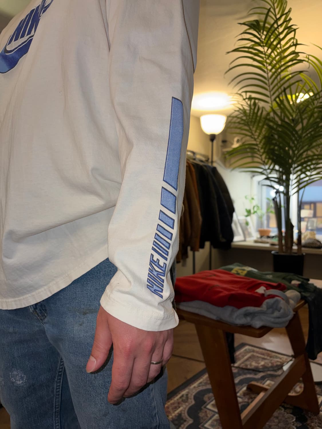 90’s Nike old swoosh logo print sleeve 상품이미지6