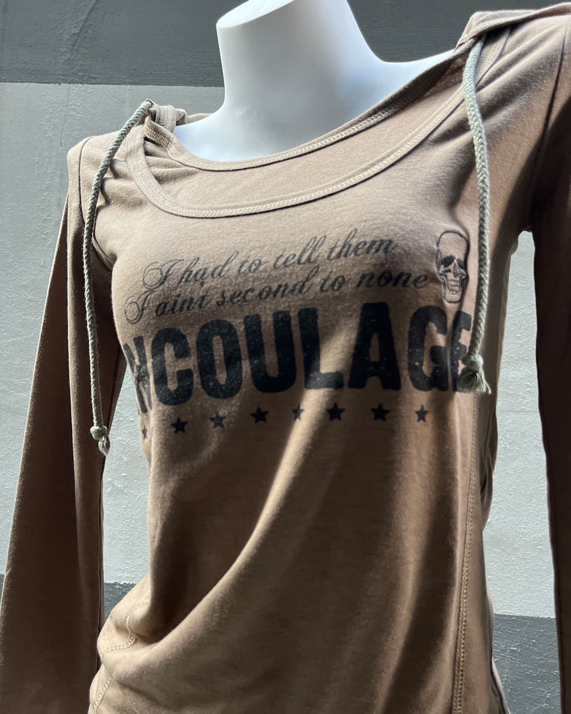 00's Grunge Wash Hood Long Sleeves 상품이미지5