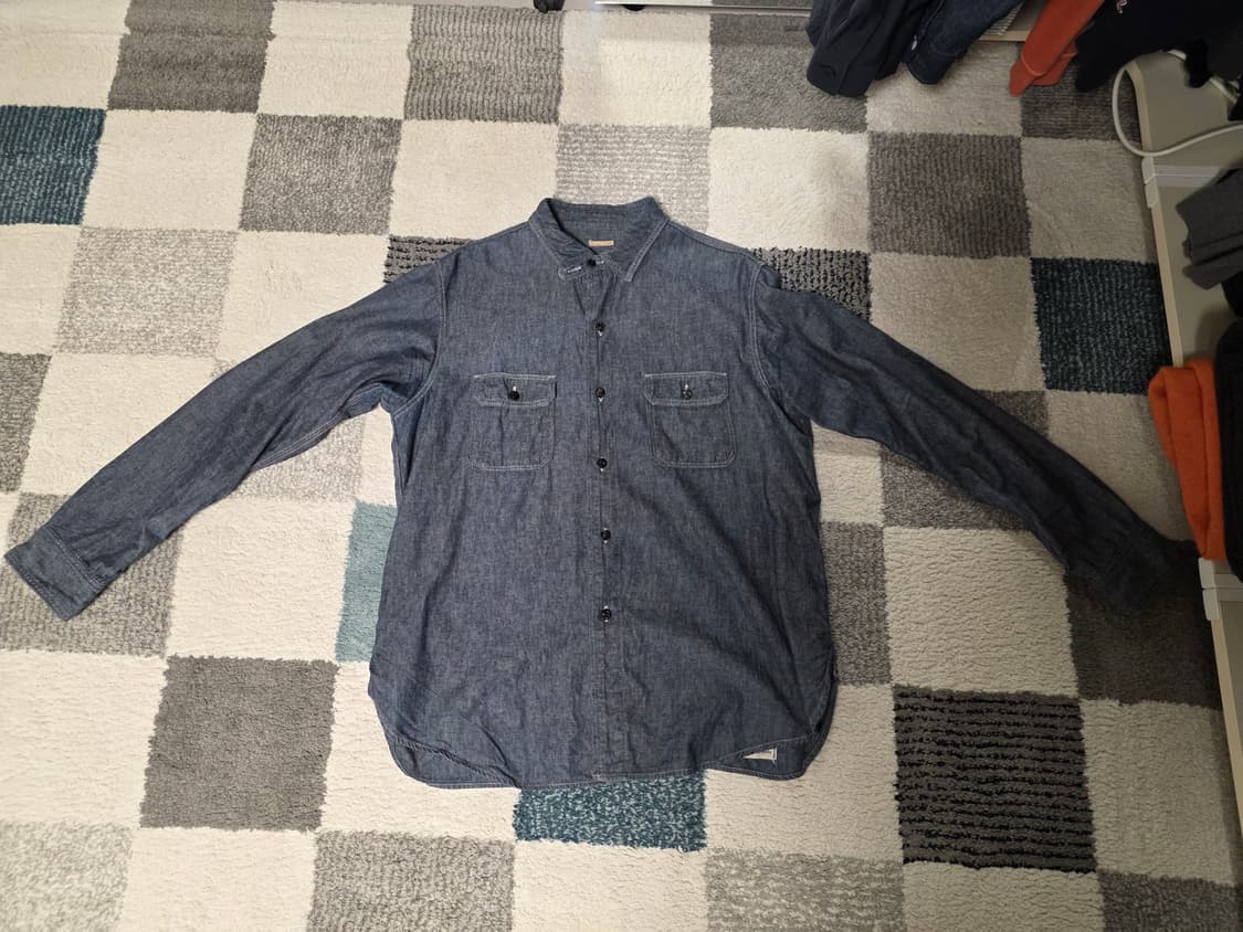 캐피탈 샴브레이 데님셔츠 3사이즈 L 상품이미지1