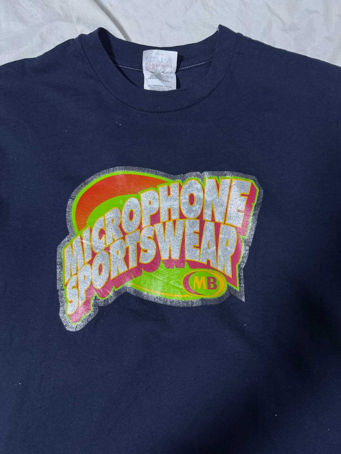 90s usa microphone sportswear 글리터 티셔츠 상품이미지3