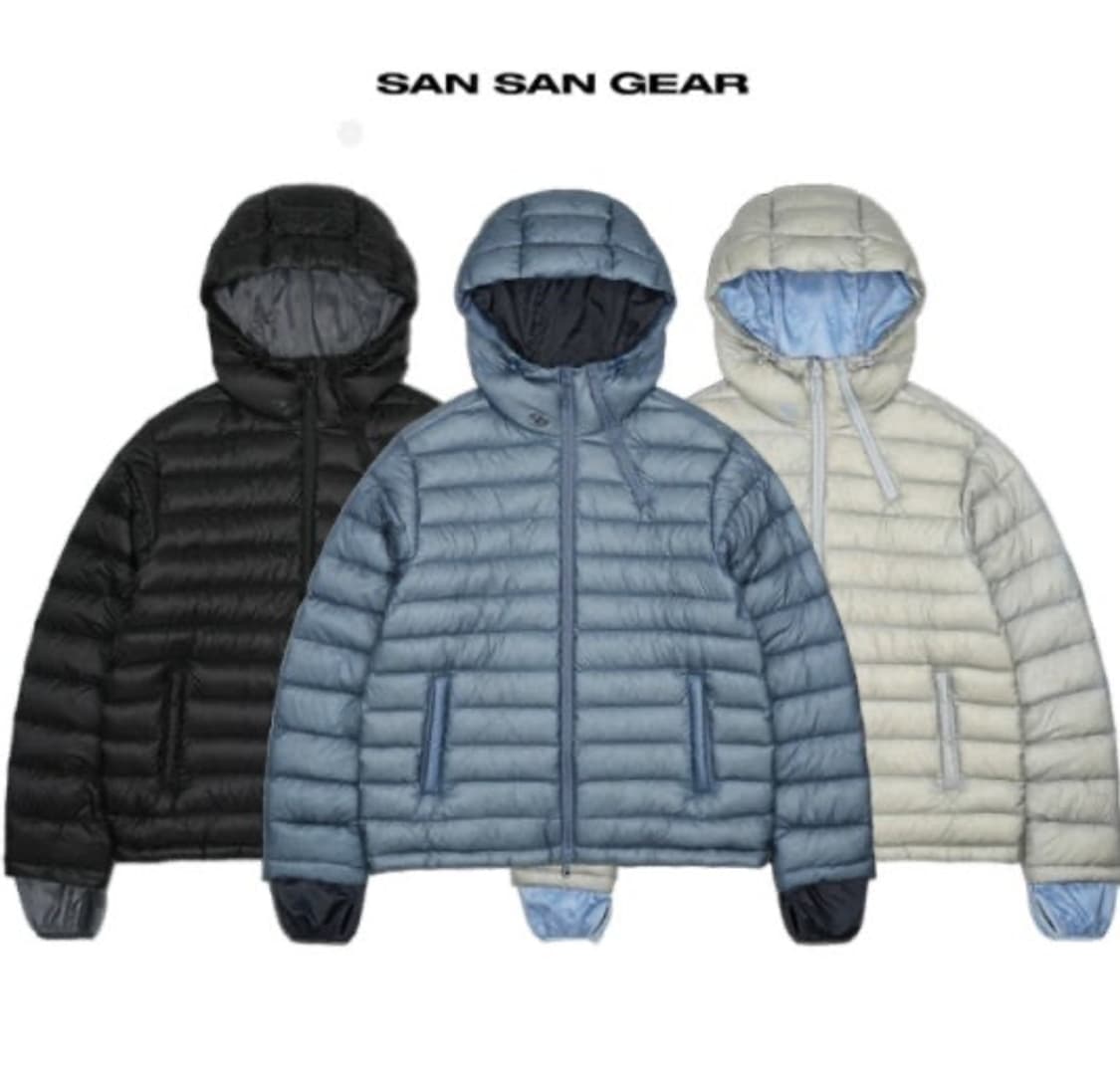 산산기어 서픽스 푸퍼 경량패딩 컬러교환 네이비>그레이 상품이미지1