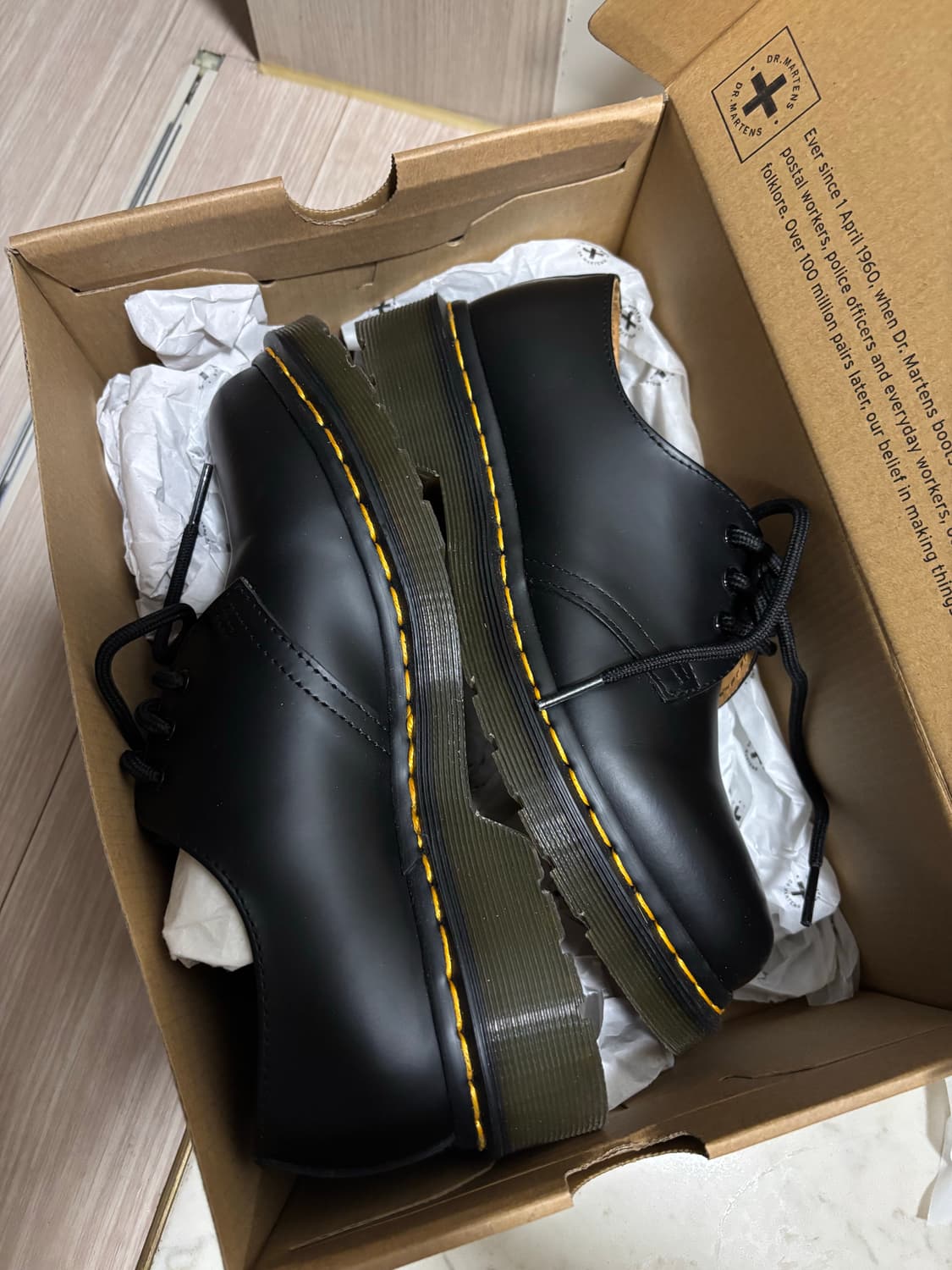 닥터마틴 1461 스무스 블랙 uk4 상품이미지6
