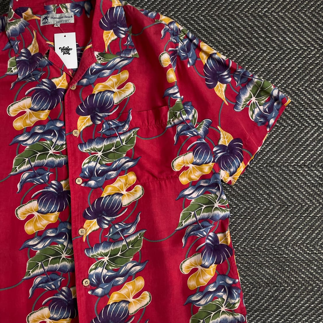 USA 오리지날 빈티지 하와이안 셔츠o 3177 상품이미지2