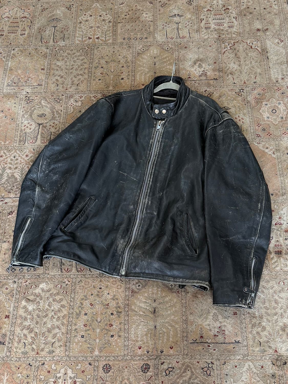 Cafe racer cowleather jacket 상품이미지1