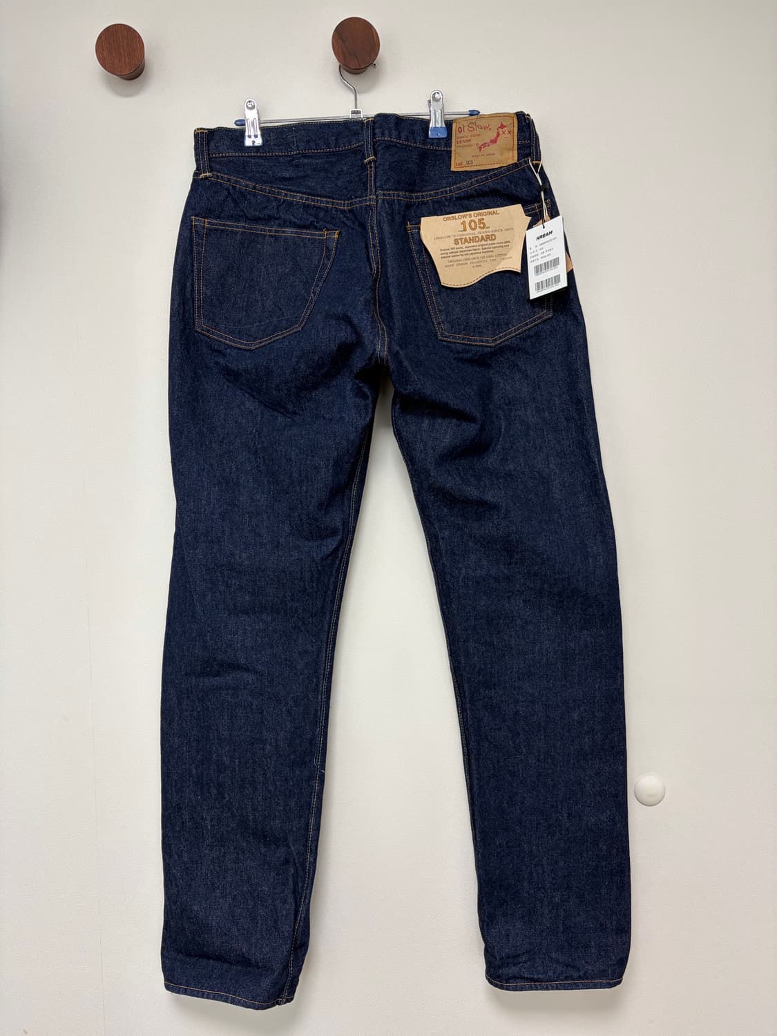 [새상품] 오어슬로우 105 스탠다드 셀비지 데님 원 워시 3사이즈 상품이미지3