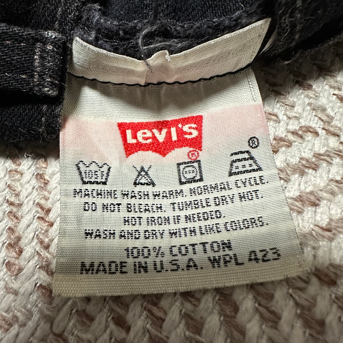 LEVI'S 501 90's usa made black jeans 상품이미지5