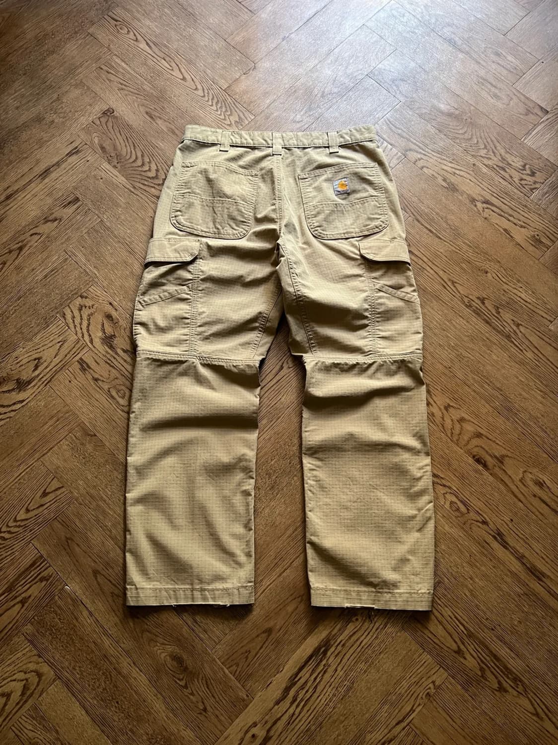 [33]칼하트 USA 베이지 립스탑 워크 카고 팬츠 상품이미지1