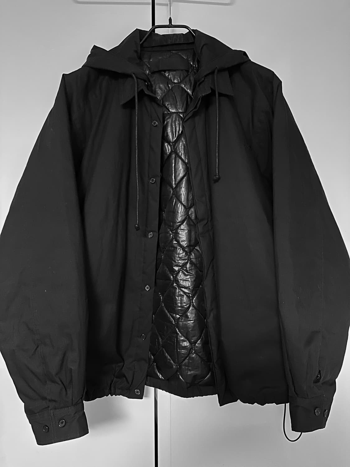 [46] 준지 드로스트링 후드 패딩 자켓 상품이미지4