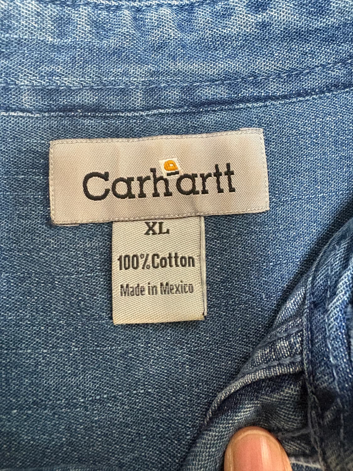 칼하트 데님 하프셔츠 상품이미지3