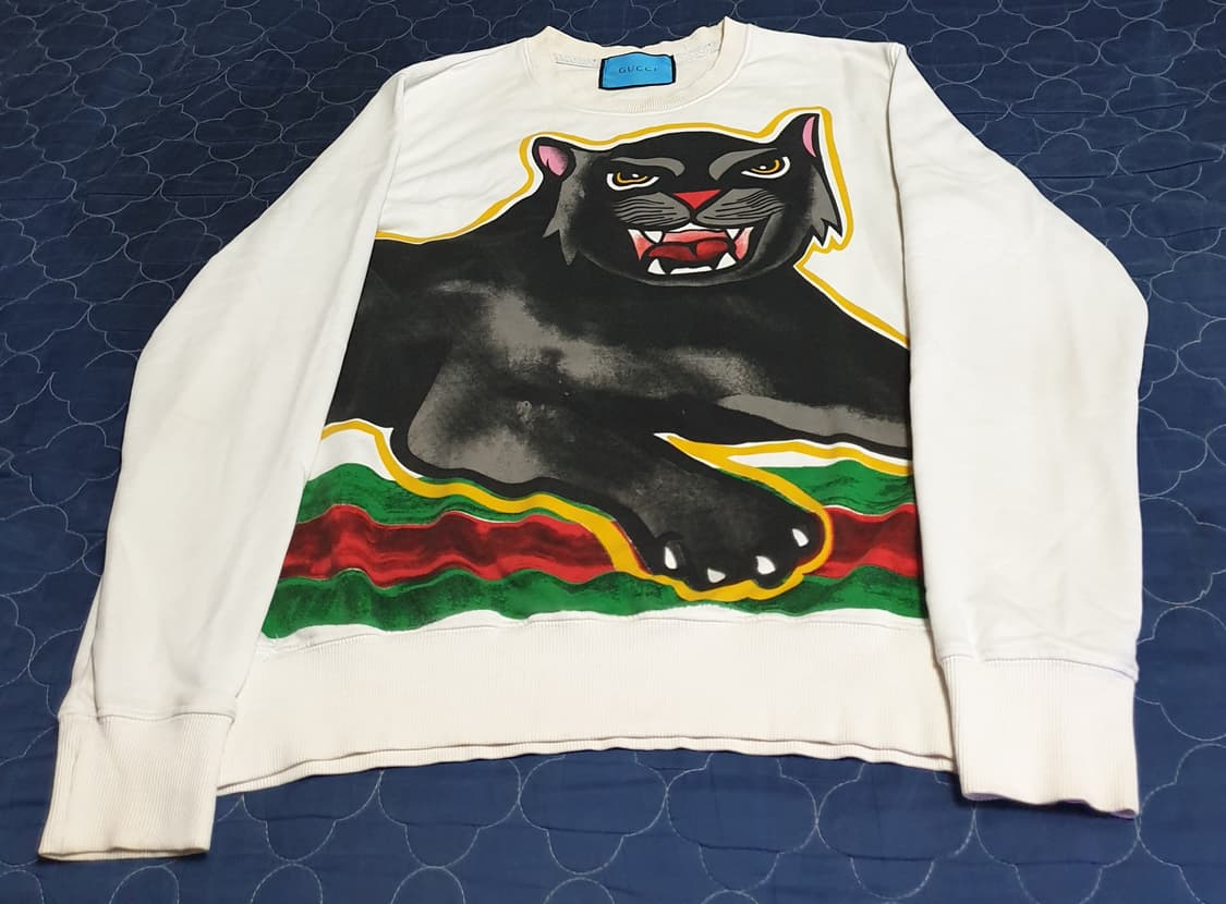 구찌 맨투맨 크림 (L) 상품이미지1