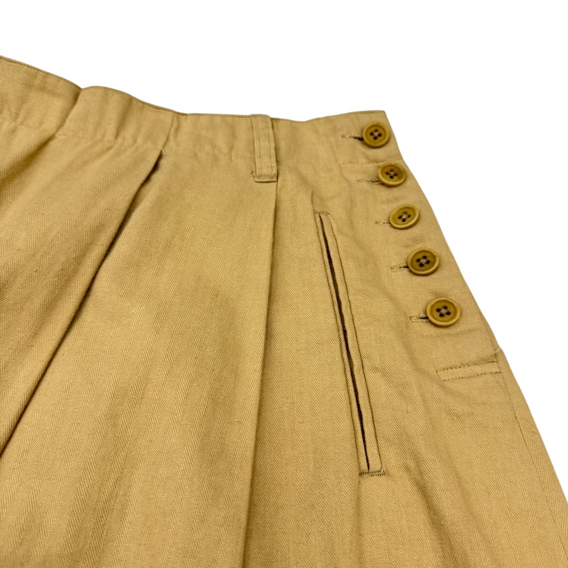 MHL 마가렛호웰 버튼디테일 베이지 미디스커트 상품이미지3