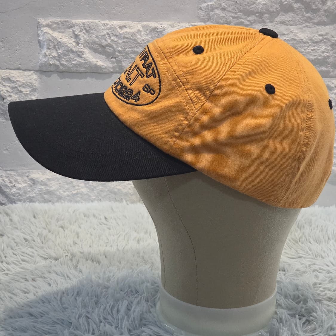 L8-9:디스이즈네버댓 TNT 로고 투톤 볼캡 머스타드블랙(56-59) 상품이미지4