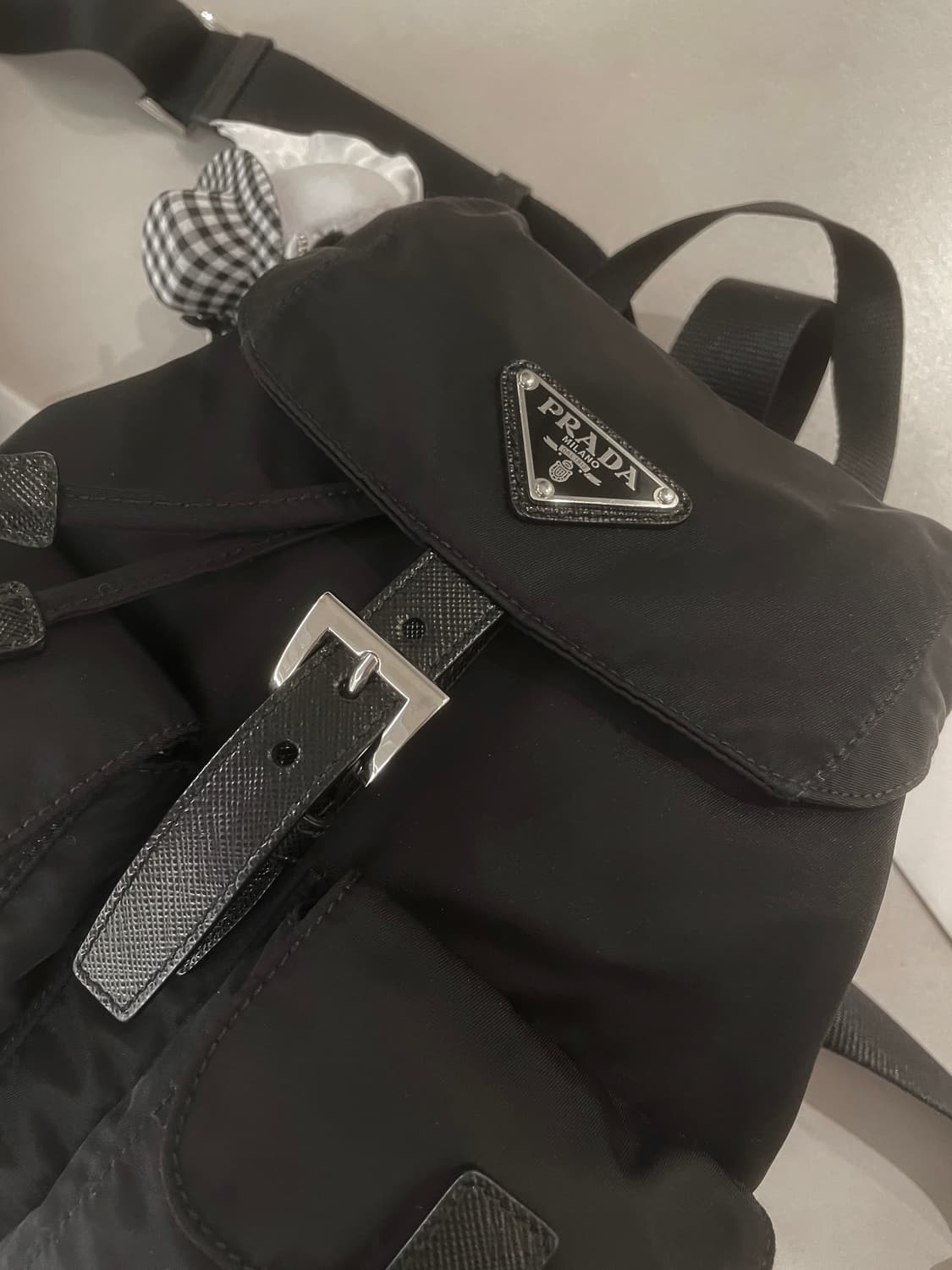 정품 프라다 백팩 스몰 신형  상품이미지8
