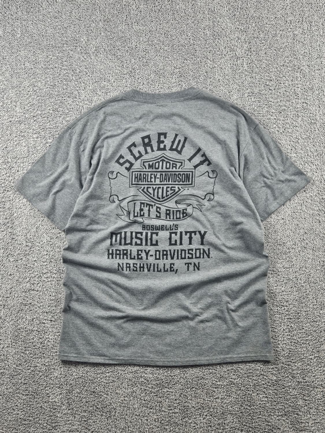 할리데이비슨 내슈빌 보스웰즈 뮤직시티 반팔 티셔츠 ( L )/ 11352 상품이미지1