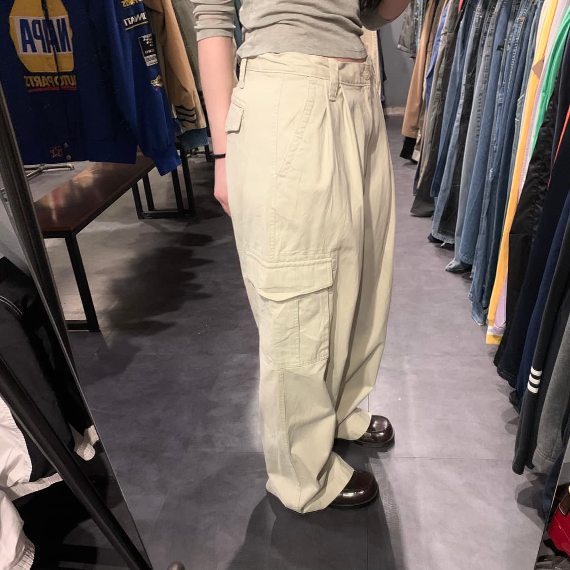 [IM] vtg 카고 팬츠 아이보리 상품이미지2
