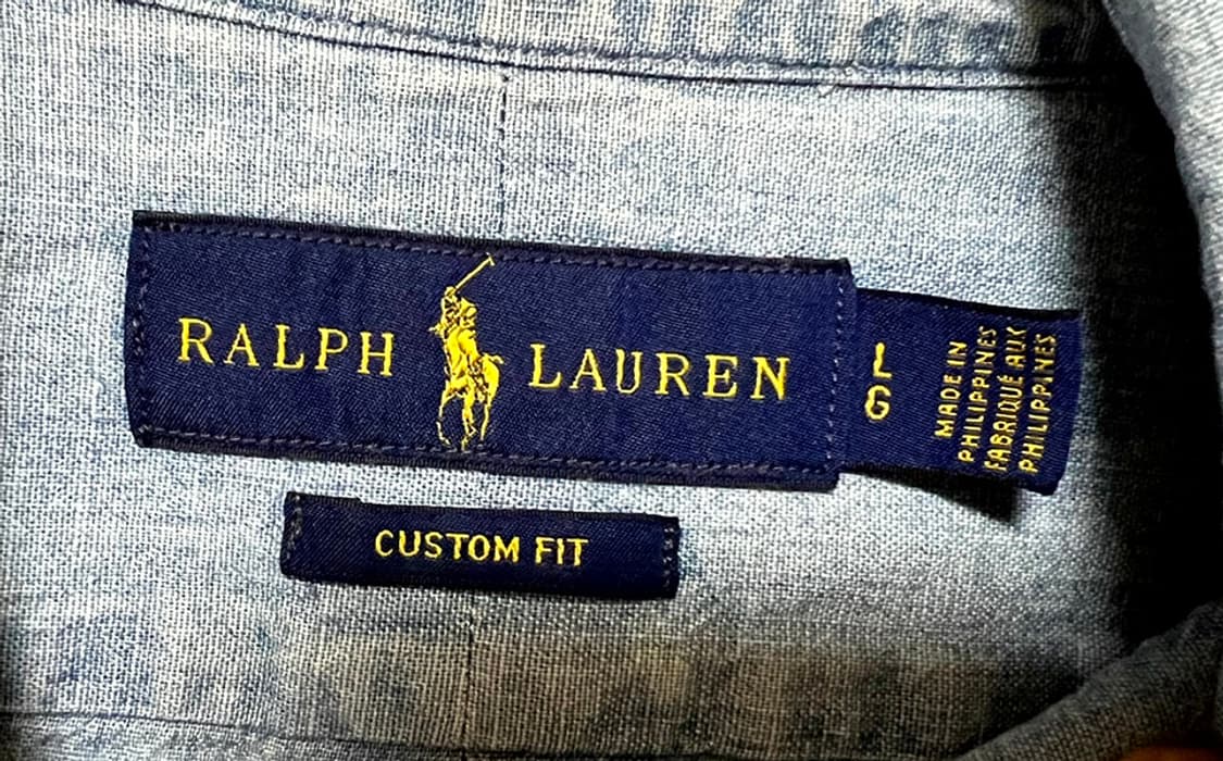 POLO 폴로 남자 샴브레이 데님셔츠 청남방 춘추 신형 캐주얼 L 100 상품이미지3