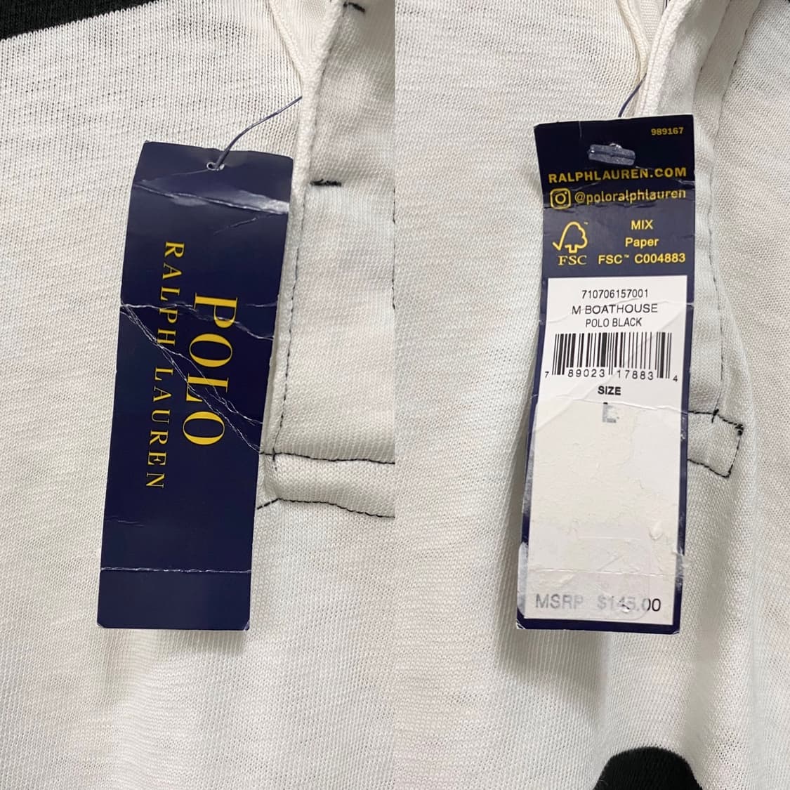 폴로 랄프로렌 신형 건흰 럭비 니트 티셔츠 상품이미지5