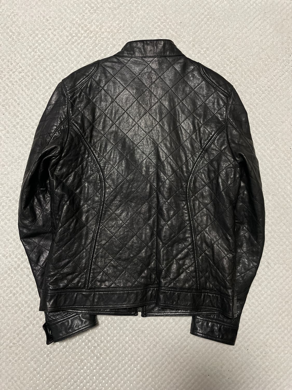 [52] 광희시장 웨스턴 무드 램스킨 양가죽 절개 바이커 레더 자켓 상품이미지2