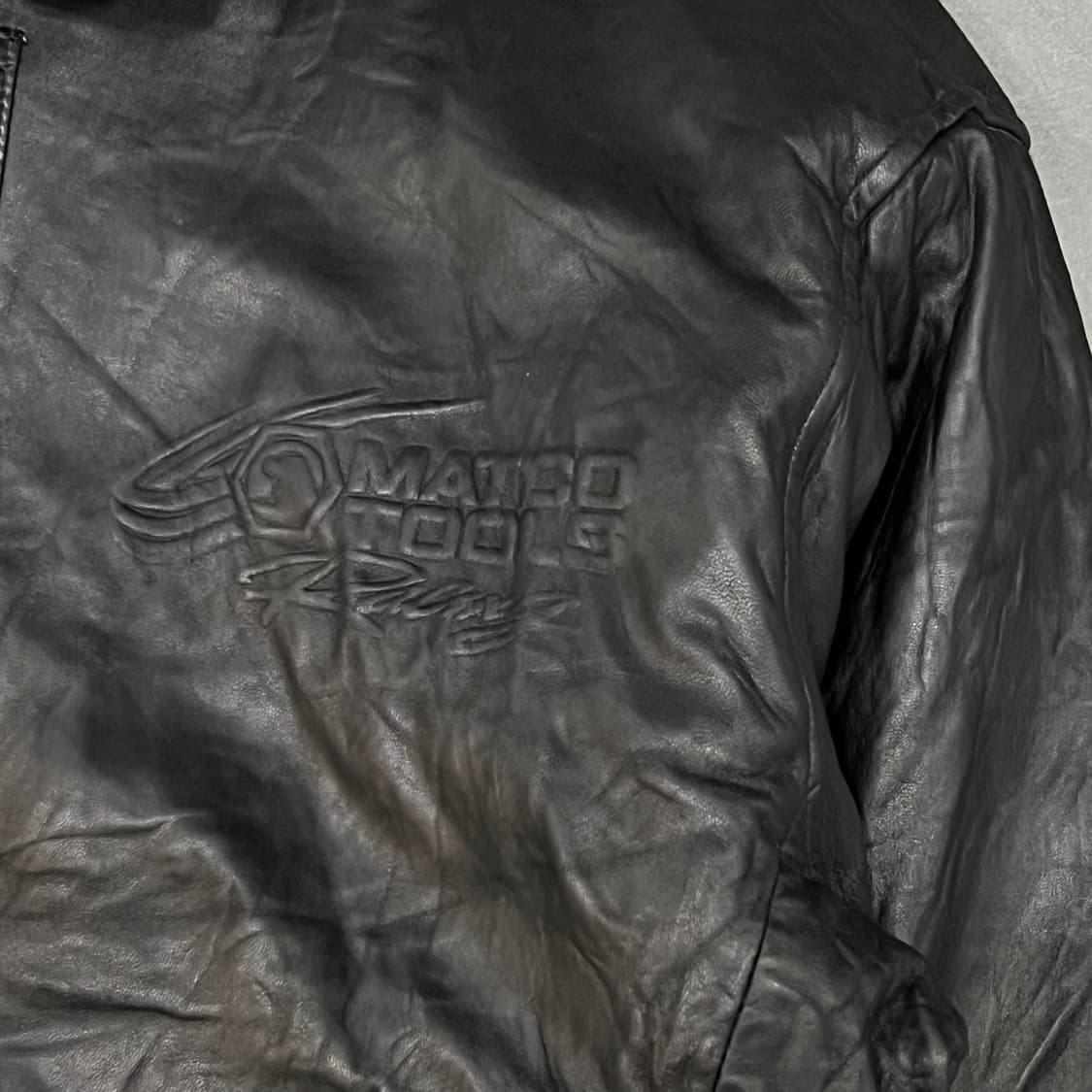  Excelled 레더 봄버 자켓 y15013 상품이미지4