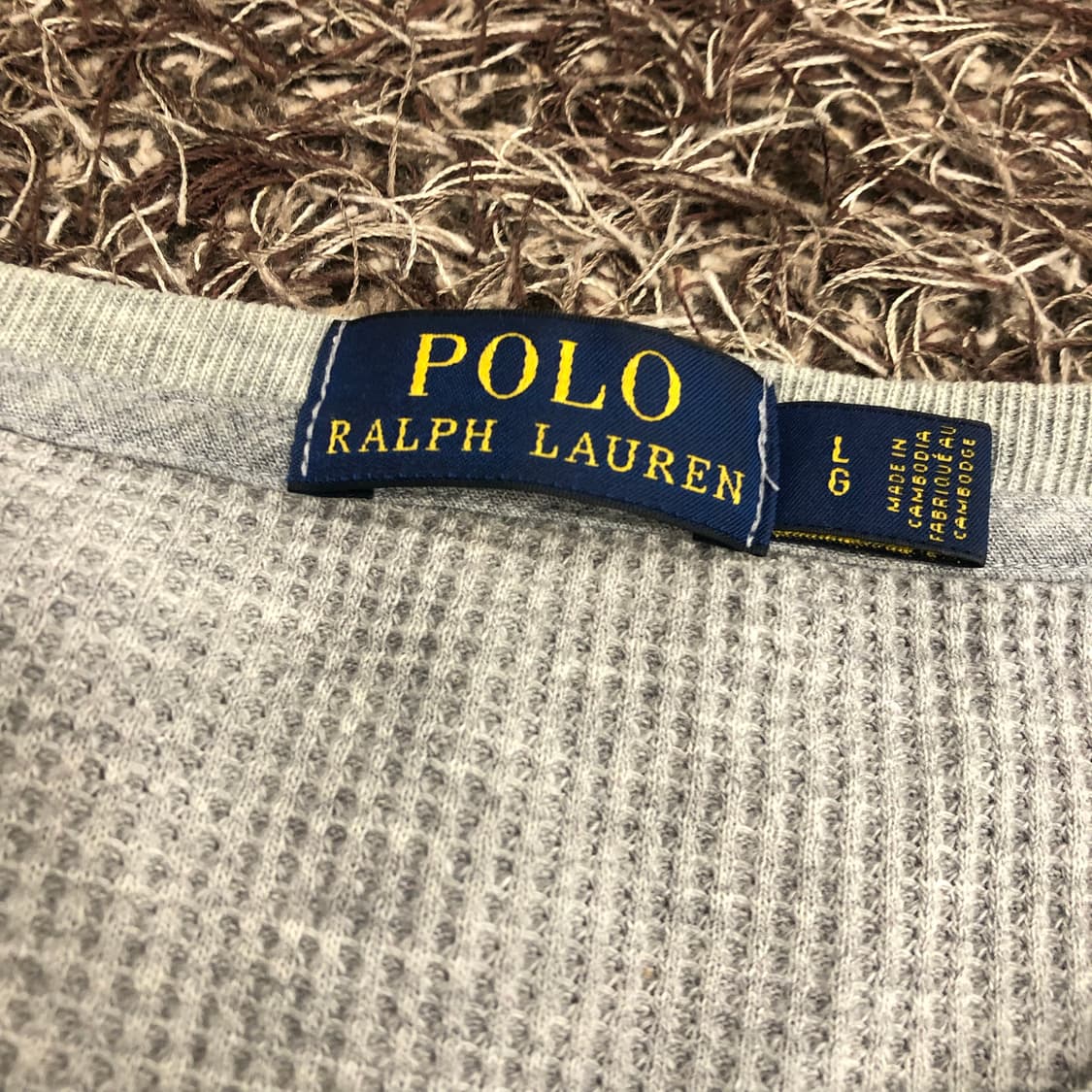 폴로 랄프로렌 와플 롱슬리브 긴팔 티셔츠 상품이미지4